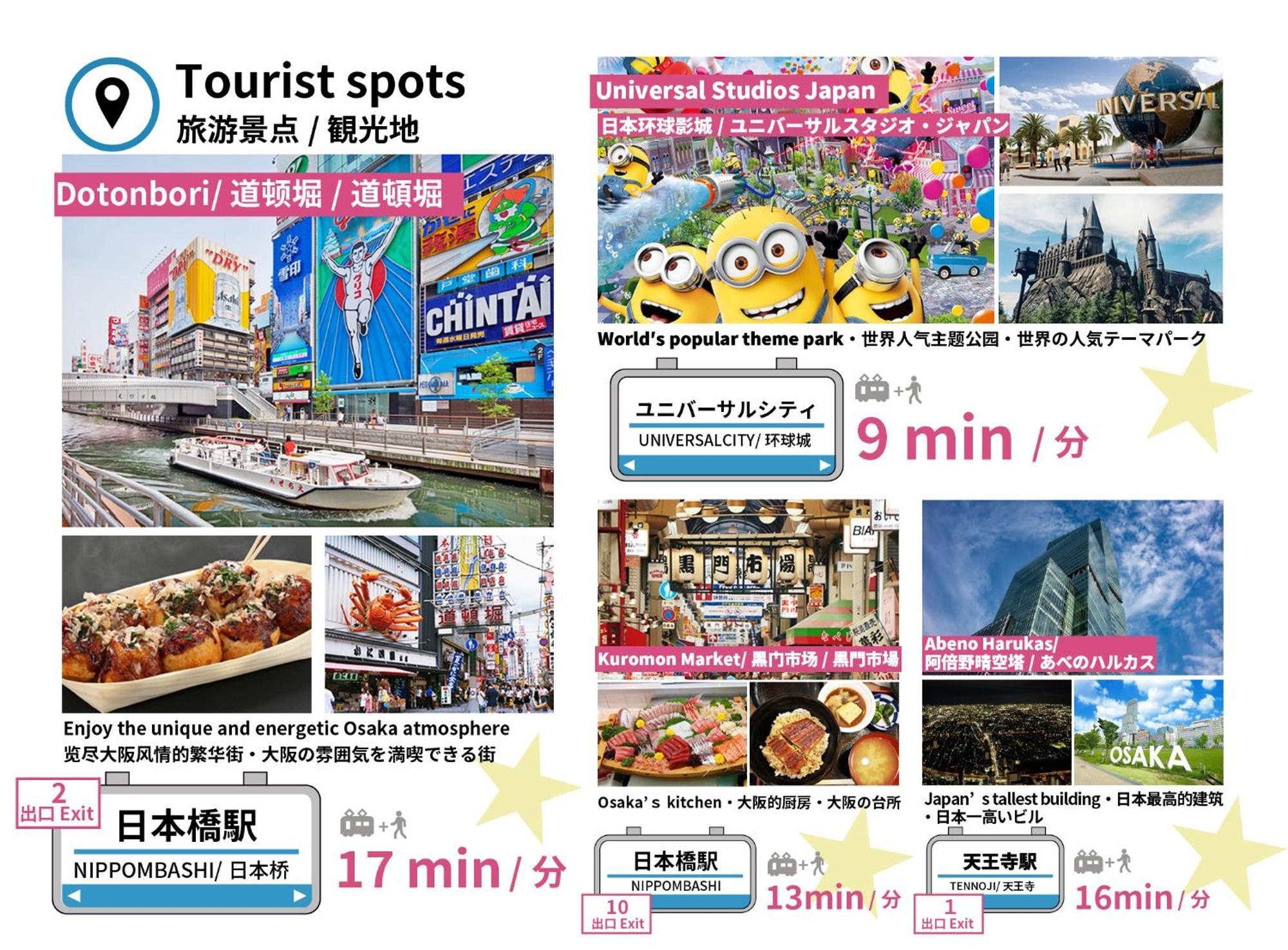 Fds Azur Apartment โอซาก้า ภายนอก รูปภาพ